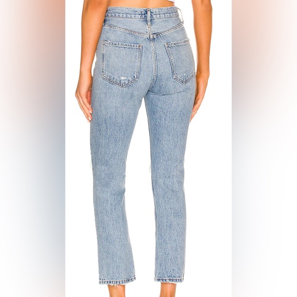 Agolde Riley High Rise Straight Crop - Picture 2 of 6